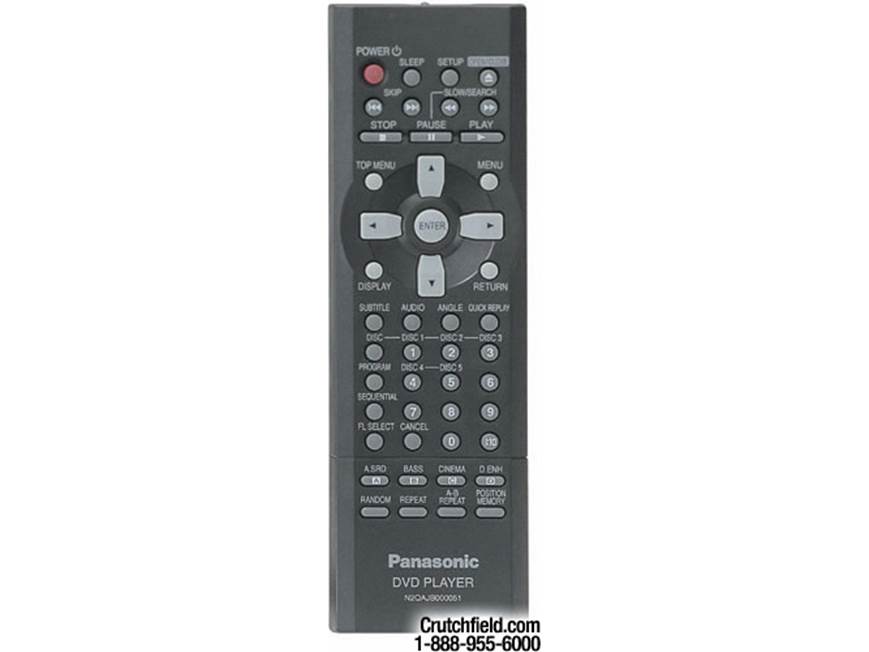 Panasonic DVD-CP67 (Silver) 5-disc carousel DVD/CD changer (Silver