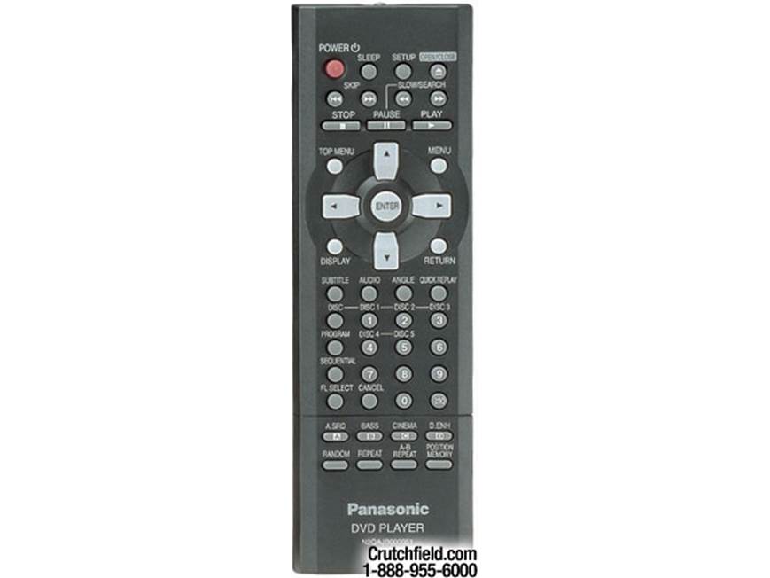 Panasonic DVD-CV52 5-disc carousel DVD/CD changer at Crutchfield