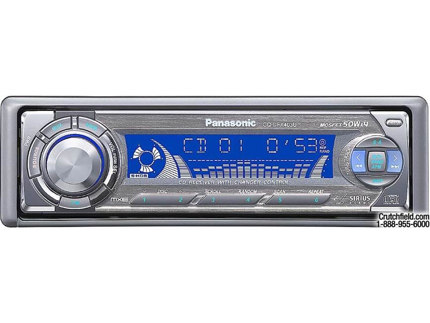 Panasonic MXE CQ-DFX403U CD Receiver with CD Changer Controls at