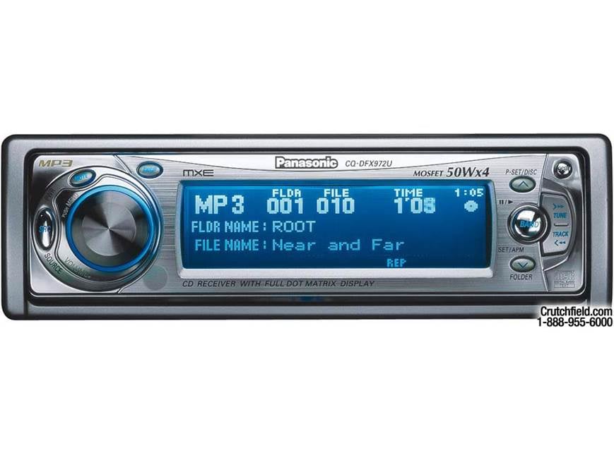 Panasonic MXE CQ-DFX972U CD/MP3 Receiver with CD Changer Controls