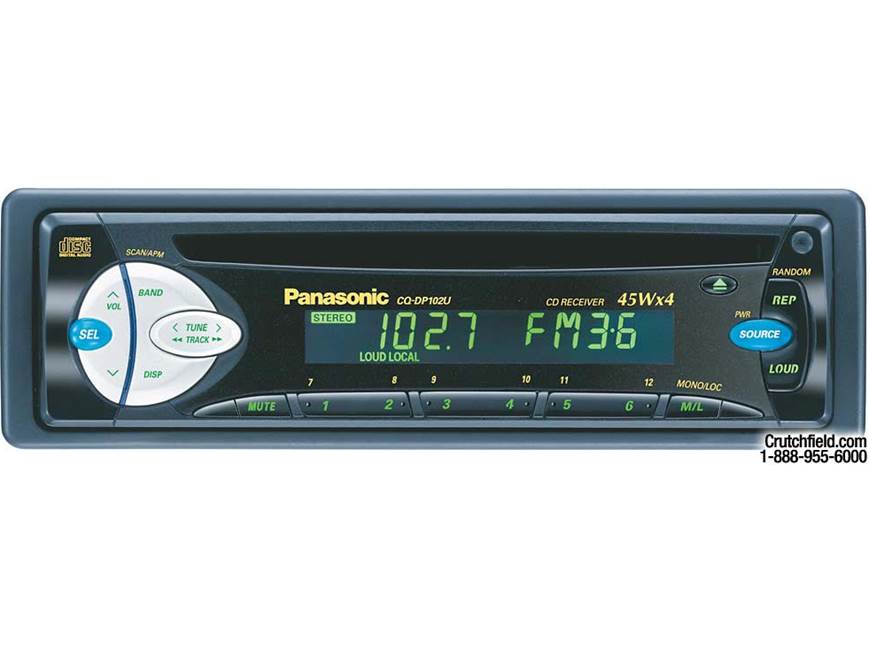 Panasonic CQ-DP102U CD Receiver at Crutchfield