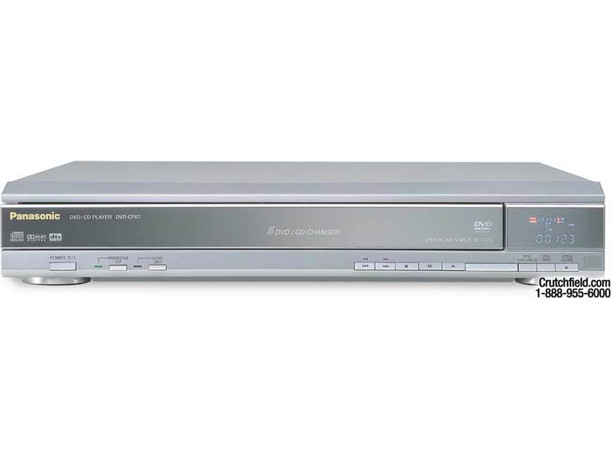 Panasonic DVD-CP67 (Silver) 5-disc carousel DVD/CD changer (Silver