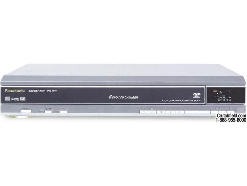 Panasonic DVD-CP72 (Silver) 5-disc carousel DVD/CD/DVD-Audio
