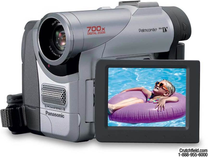 Panasonic PV-DC252 Mini DV digital camcorder at Crutchfield