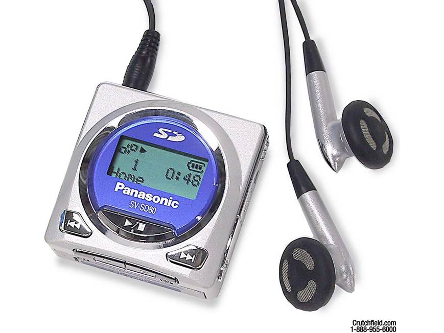 Panasonic SV-SD80 e-wear™ MP3/WMA/AAC player with SD memory card