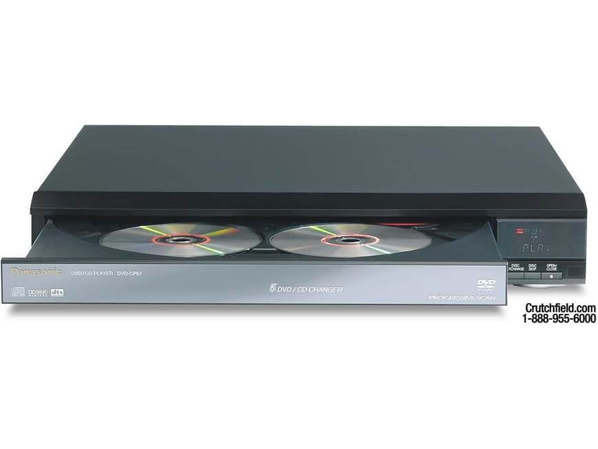 Panasonic DVD-CP67 (Black) 5-disc carousel DVD/CD changer (Black