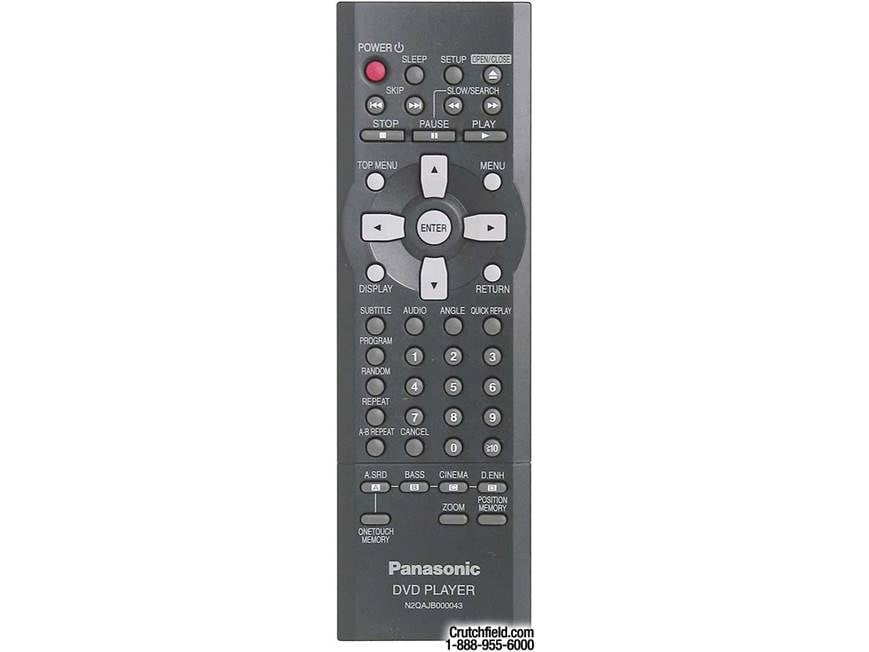 Panasonic DVD-RP62 (Silver) DVD/CD player with progressive scan