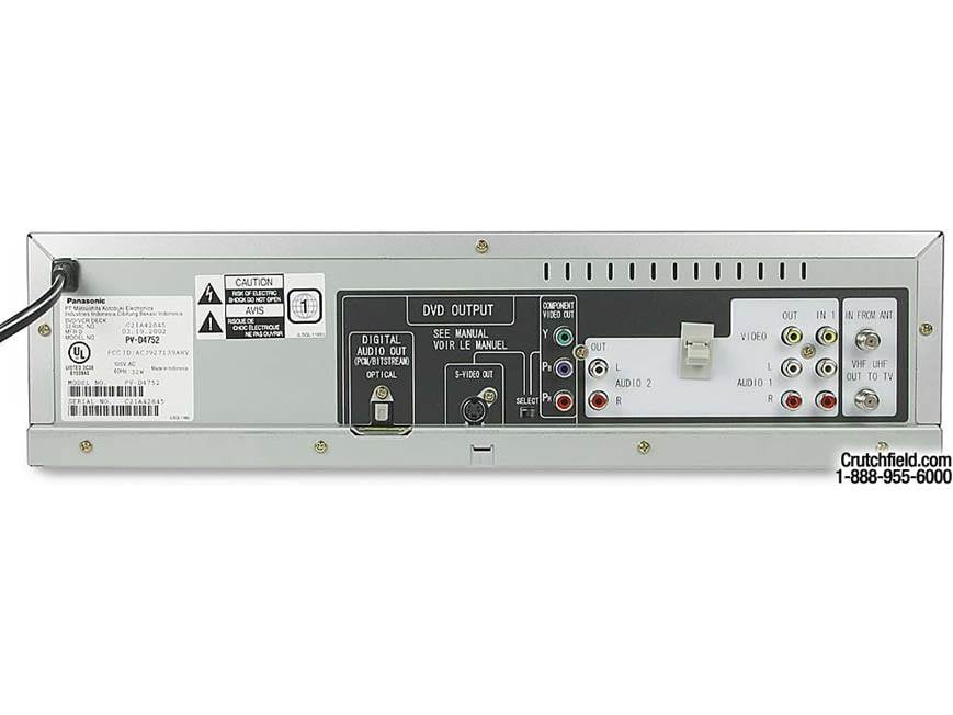 Panasonic PV-D4752 Combination progressive-scan DVD/CD player +