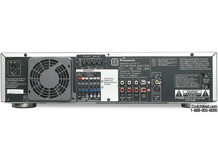 Panasonic SC-HT75 DVD home theater system at Crutchfield