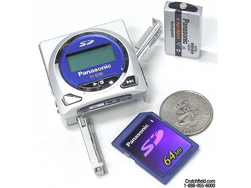 Panasonic SV-SD80 e-wear™ MP3/WMA/AAC player with SD memory card