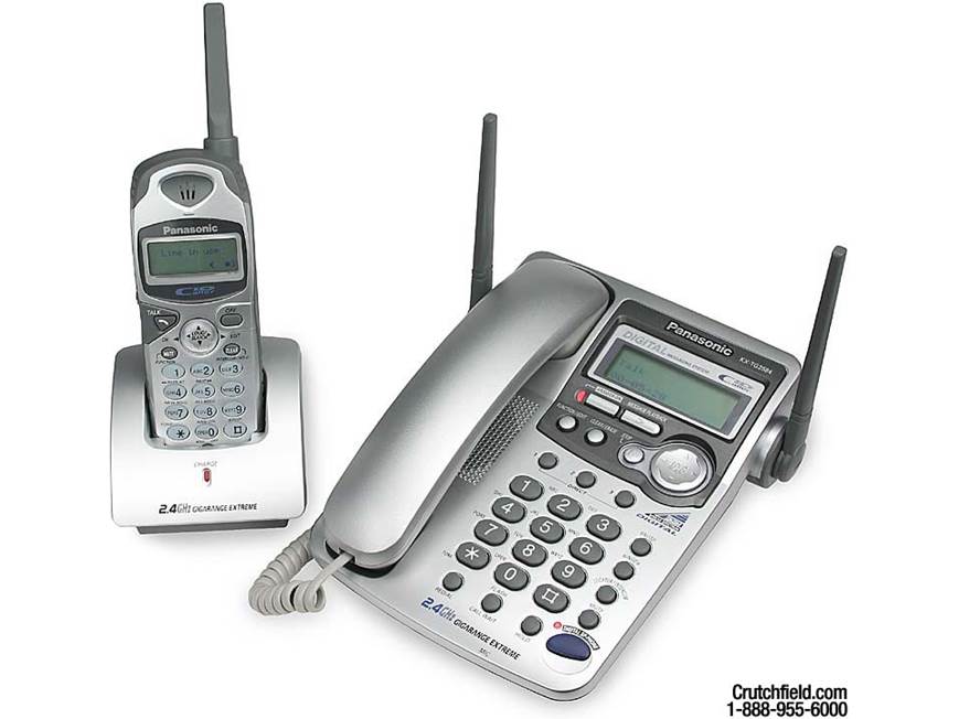 Panasonic KX-TG2584S 2.4GHz corded and cordless phone with digital