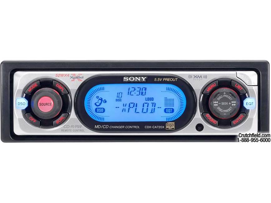 Sony CDX-CA720X CD Receiver with CD Changer Controls at Crutchfield