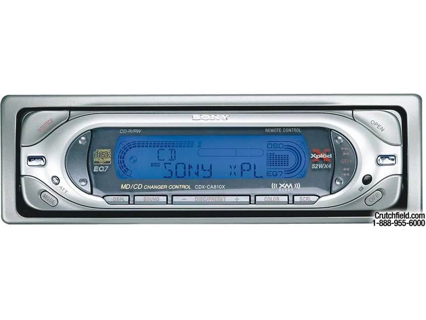 ソニー　ラジオ　SONY Sony CDX-CA810X CD Receiver with CD Changer Controls at Crutchfield