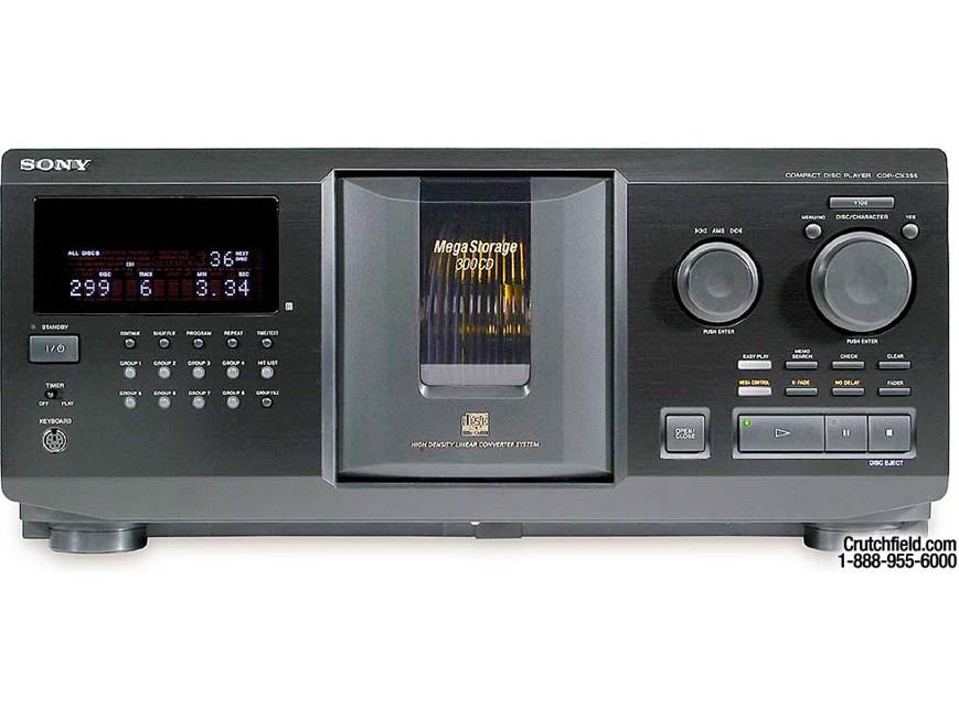 Sony CDP-CX355 300-CD changer at Crutchfield