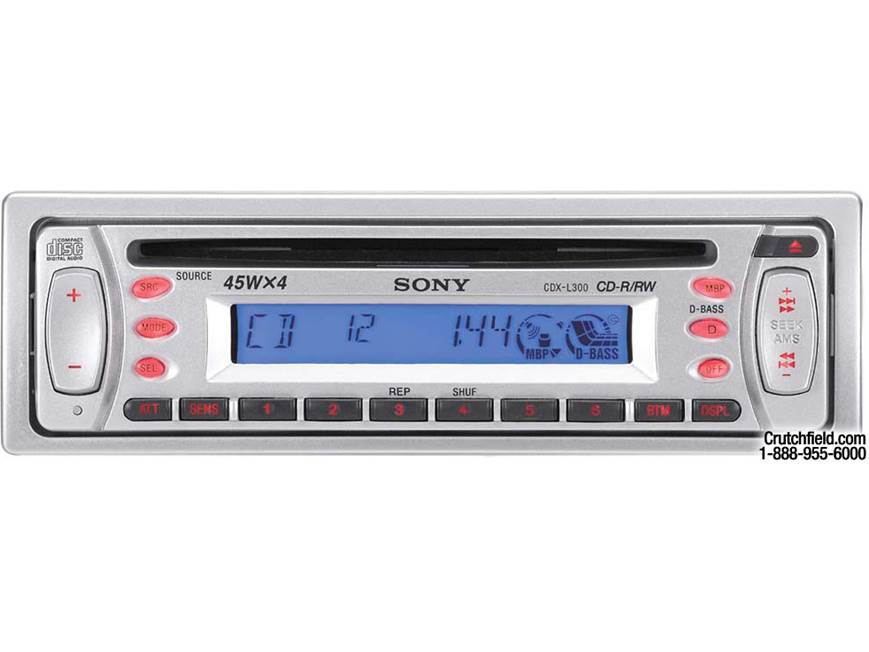 Sony CDX-L300 CD Receiver at Crutchfield