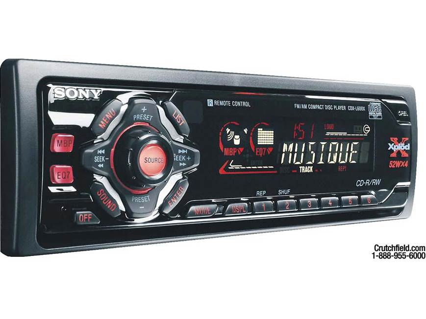 Sony CDX-L600X CD Receiver at Crutchfield