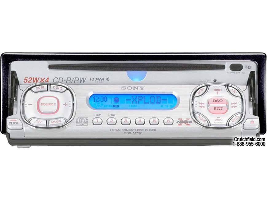 Sony CDX-M730 CD Receiver with CD Changer Controls at Crutchfield