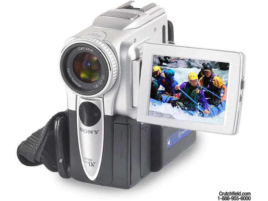 SONY ハンディカム・ビデオカメラDCR-PC101 Sony DCR-PC101 Mini DV digital camcorder at Crutchfield