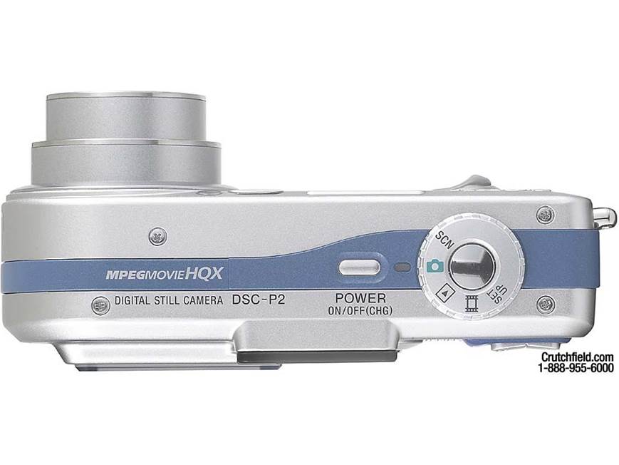 希少 動作品 平成レトロ SONY Cyber−Shot DSC- P2 ブルー News and Information 有効画素数200万画素で光学3倍ズームを搭載した