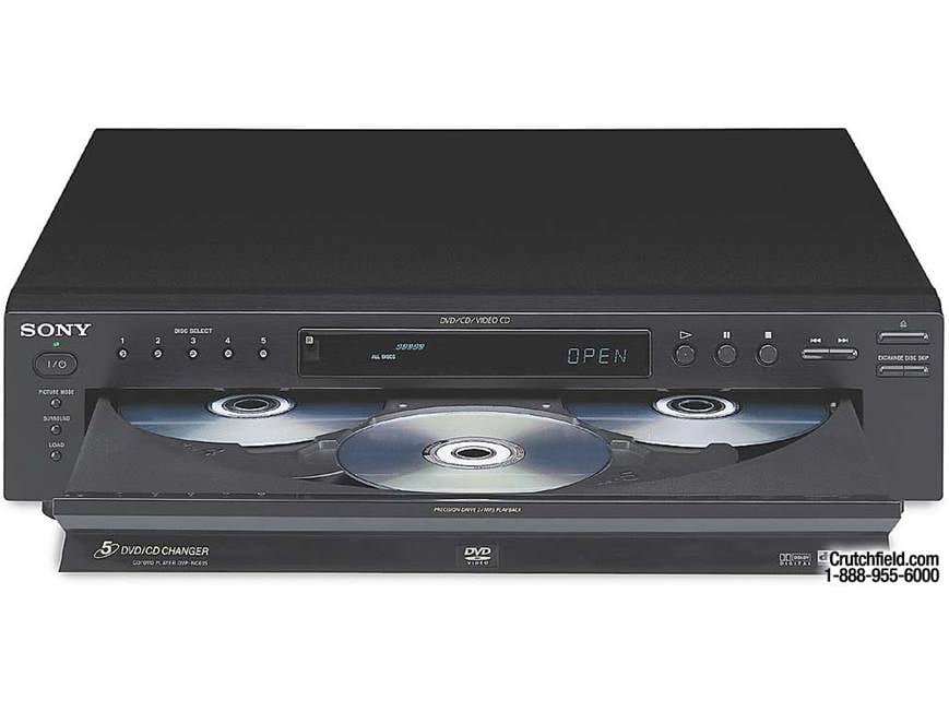 Sony DVP-NC615 5-disc carousel DVD/CD changer at Crutchfield