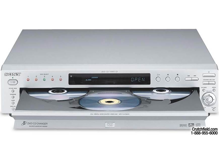 Sony DVP-NC655P (Silver) 5-disc carousel DVD/CD changer with