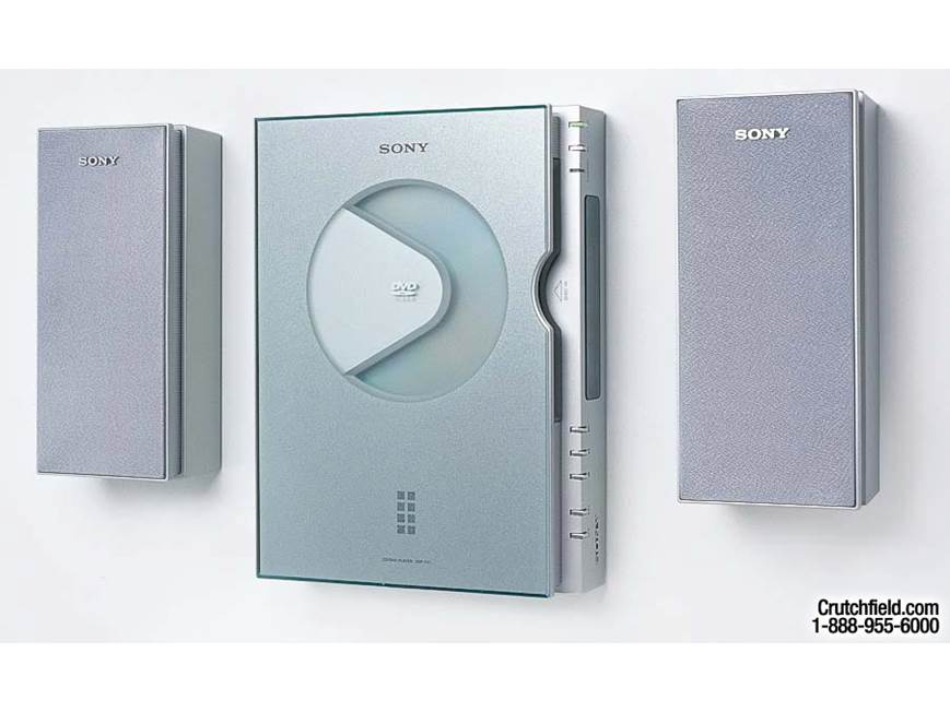 Sony DVP-F21 / SA-F21 DVD/CD player and 3-piece powered speaker