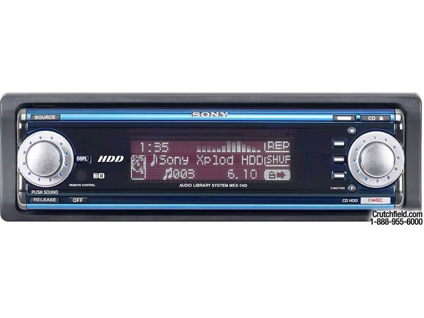 Sony MEX-1HD CD Receiver/Hard Drive Recorder at Crutchfield