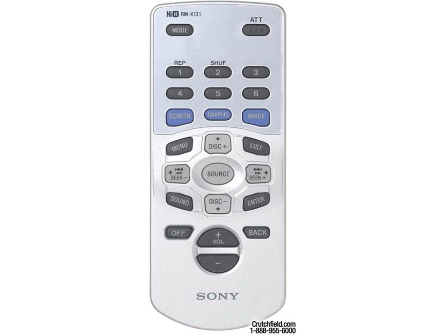 Sony MEX-5DI CD/MP3 Receiver with CD Changer Controls at Crutchfield