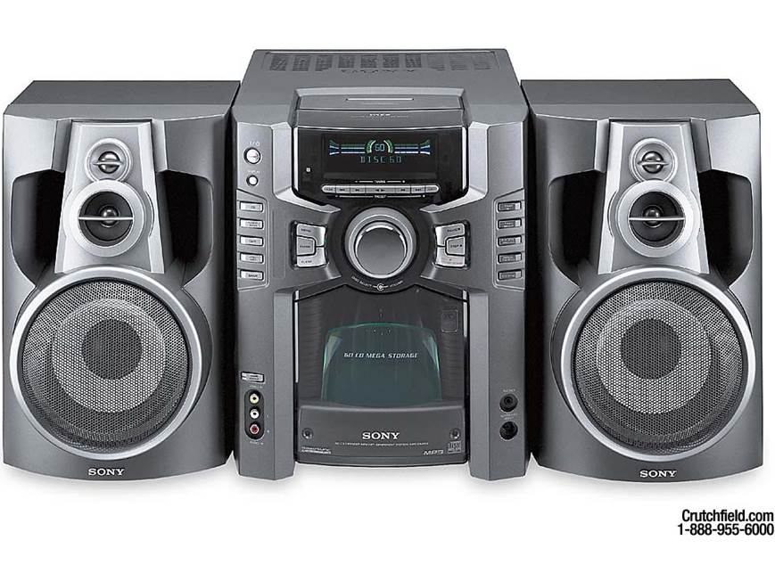 Sony MHC-GS200 60-CD changer system at Crutchfield
