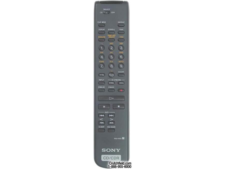 Sony ES RCD-W222ES 5-CD + 1-CD-R/RW changer/recorder at Crutchfield