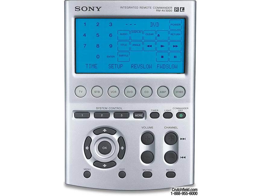 Sony RM-AV3000 Universal learning touchscreen A/V remote at