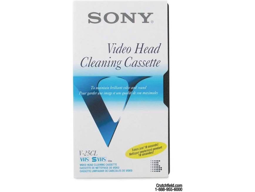 Sony T-25CL Dry-type VHS head cleaner at Crutchfield