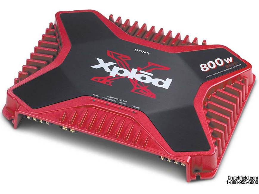 Sony XM-475GSX 75W x 4 Car Amp at Crutchfield