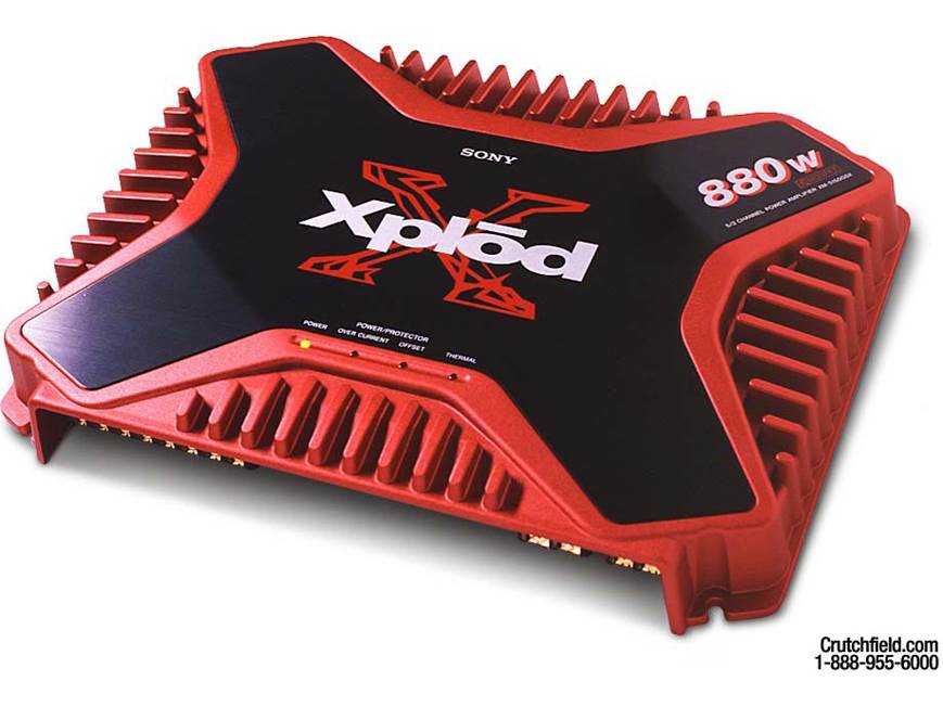 Sony XM-5150GSX 40W x 4 + 150W x 1 Car Amplifier at Crutchfield