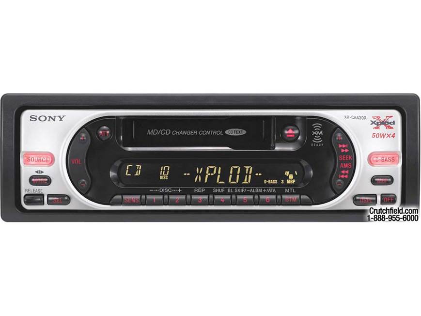 Sony XR-CA430 Cassette Receiver with CD Changer Controls at