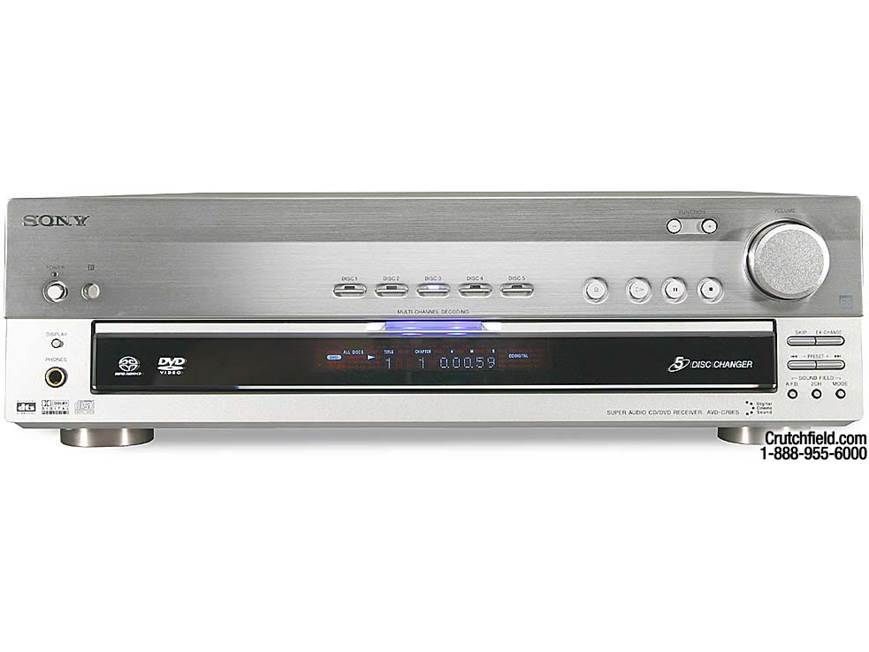 SONY DVDコンポ シルバー Sony AVD-C70ES Home theater receiver with built-in 5-disc DVD/CD