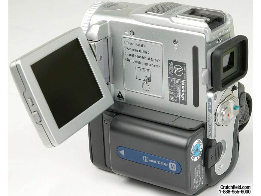 SONY ハンディカム・ビデオカメラDCR-PC101 Sony DCR-PC101 Mini DV digital camcorder at Crutchfield