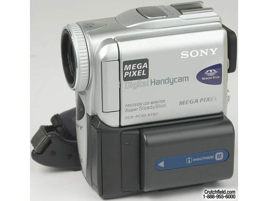 SONY ハンディカム・ビデオカメラDCR-PC101 Sony DCR-PC101 Mini DV digital camcorder at Crutchfield