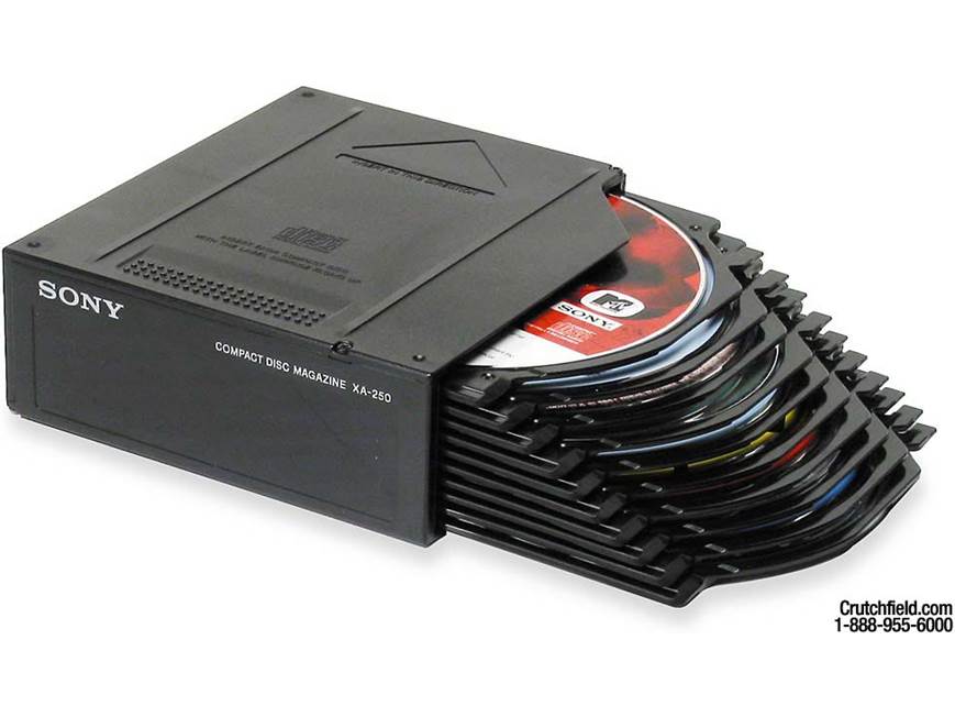 Sony XA-250 10-disc CD changer magazine at Crutchfield