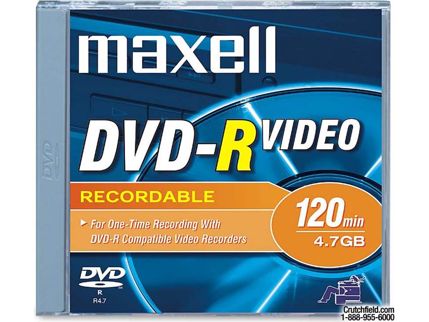 Maxell DVD-R 4.7GB 4.7GB single-sided DVD-R at Crutchfield