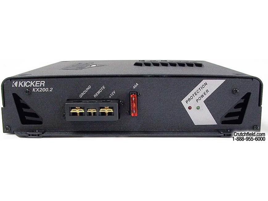 Kicker KX200.2 50W x 2 Car Amplifier at Crutchfield