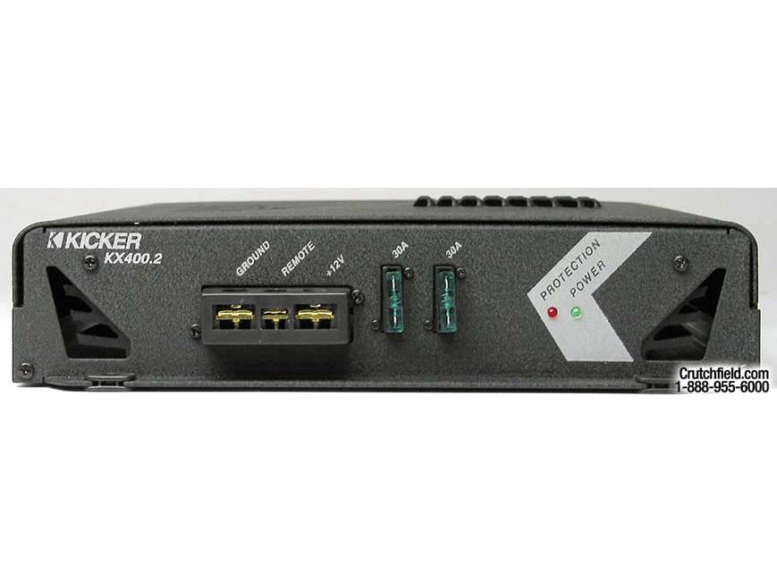 Kicker KX400.2 100W x 2 Car Amplifier at Crutchfield