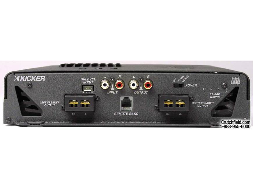 Kicker KX400.2 100W x 2 Car Amplifier at Crutchfield