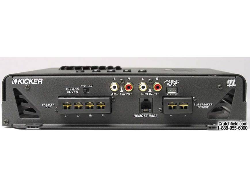 Kicker KX550.3 40W x 2 + 200W x 1 Car Amplifier at Crutchfield
