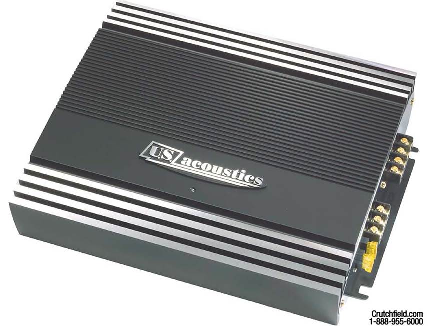 U.S. acoustics USB-2100 100W x 2 Car Amplifier at Crutchfield