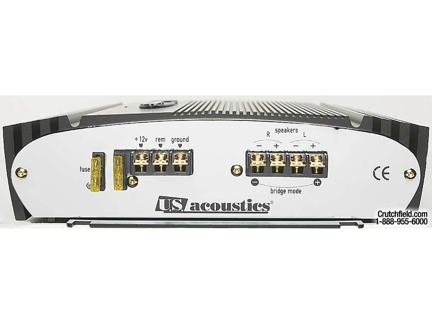 U.S. acoustics USB-2100 100W x 2 Car Amplifier at Crutchfield