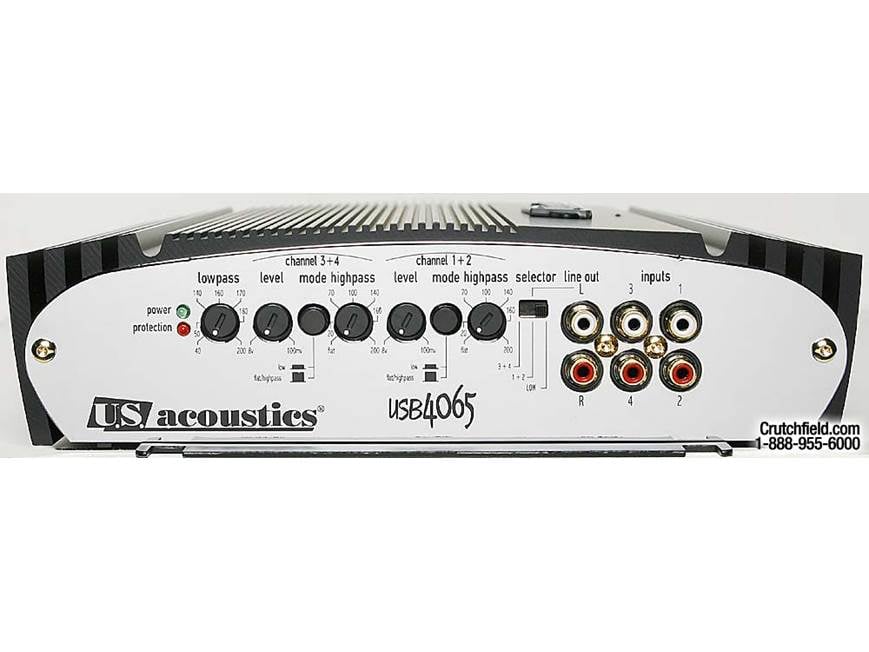 U.S. acoustics USB-4065 65W x 4 Car Amplifier at Crutchfield