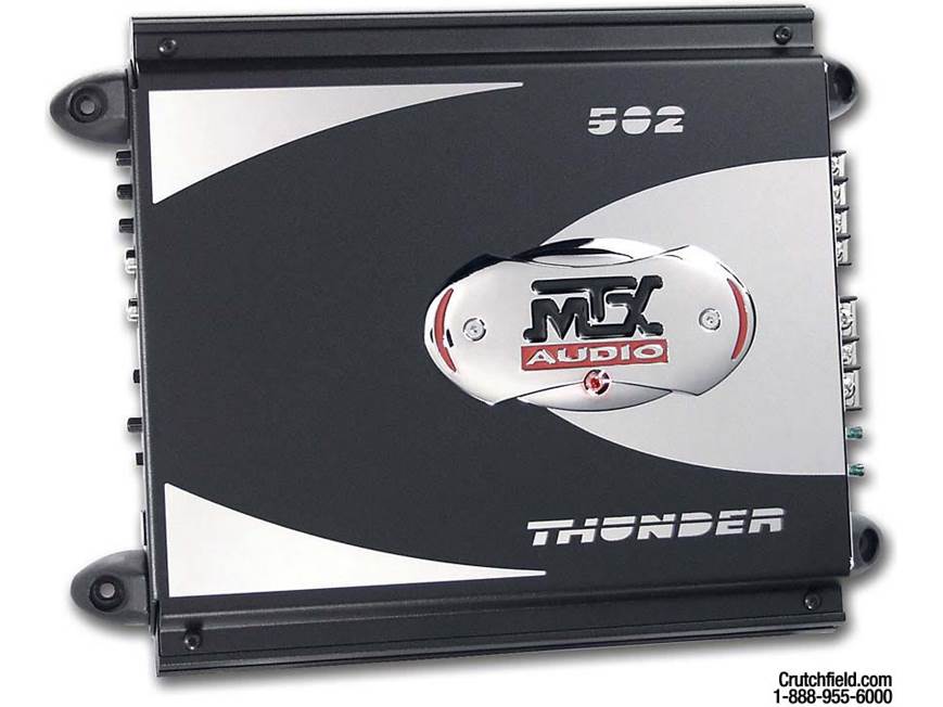 MTX Thunder502 125W x 2 car amplifier at Crutchfield