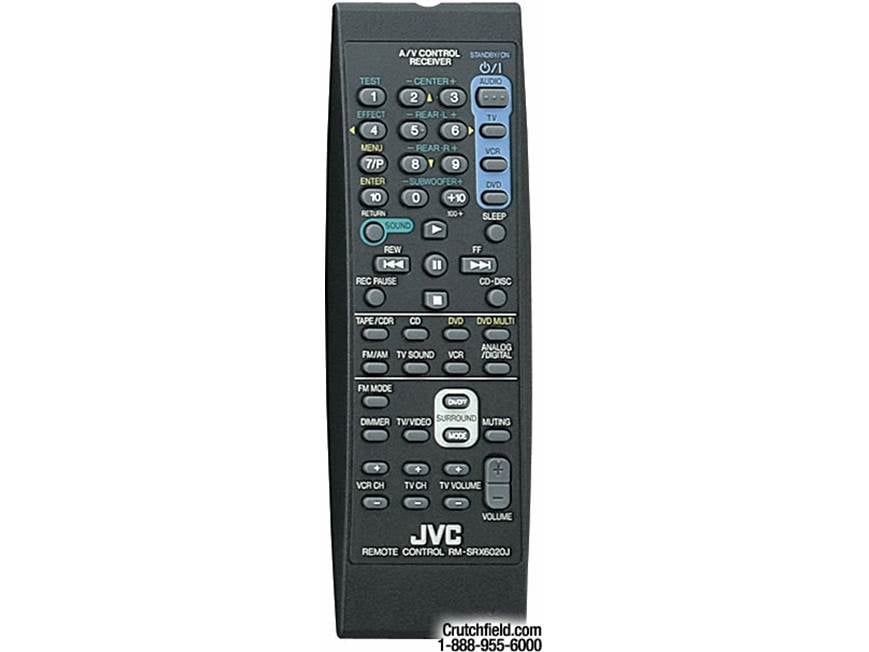 JVC RX-6020VBK A/V receiver with Dolby Digital, DTS, and Dolby Pro