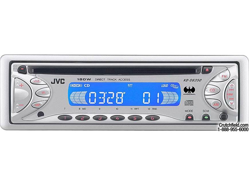 JVC Arsenal KD-S6350 CD Receiver at Crutchfield
